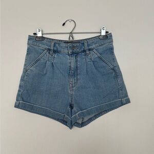 Express Light Blue Jean Shorts